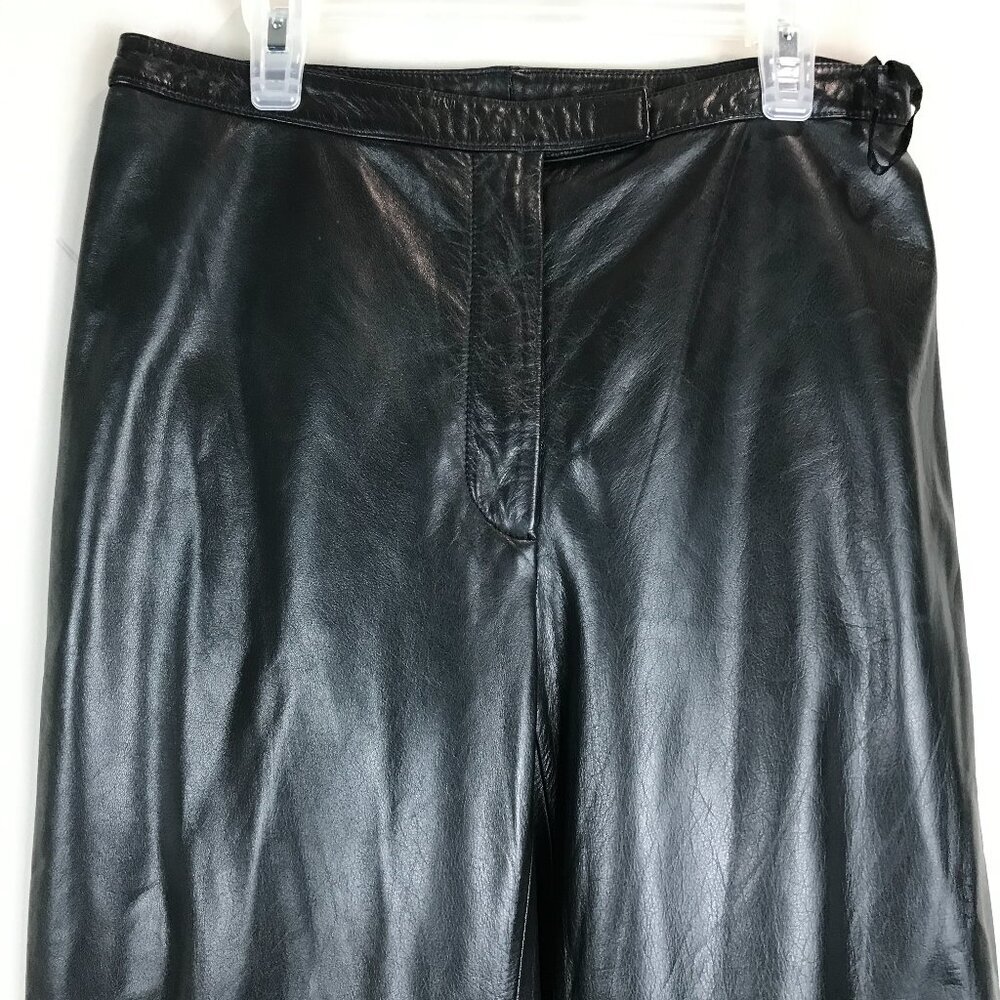 Ann Taylor black leather pants Size 6